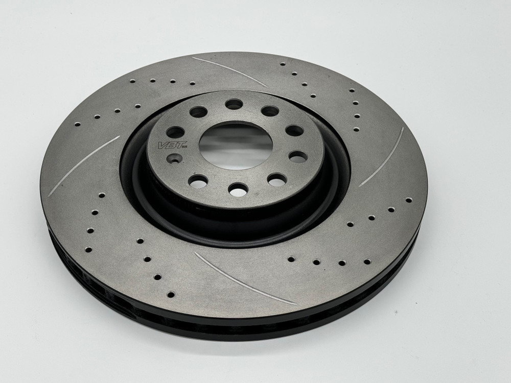 VBT Drilled & Grooved 340x30mm Front Brake Discs for Polo GTi AW1