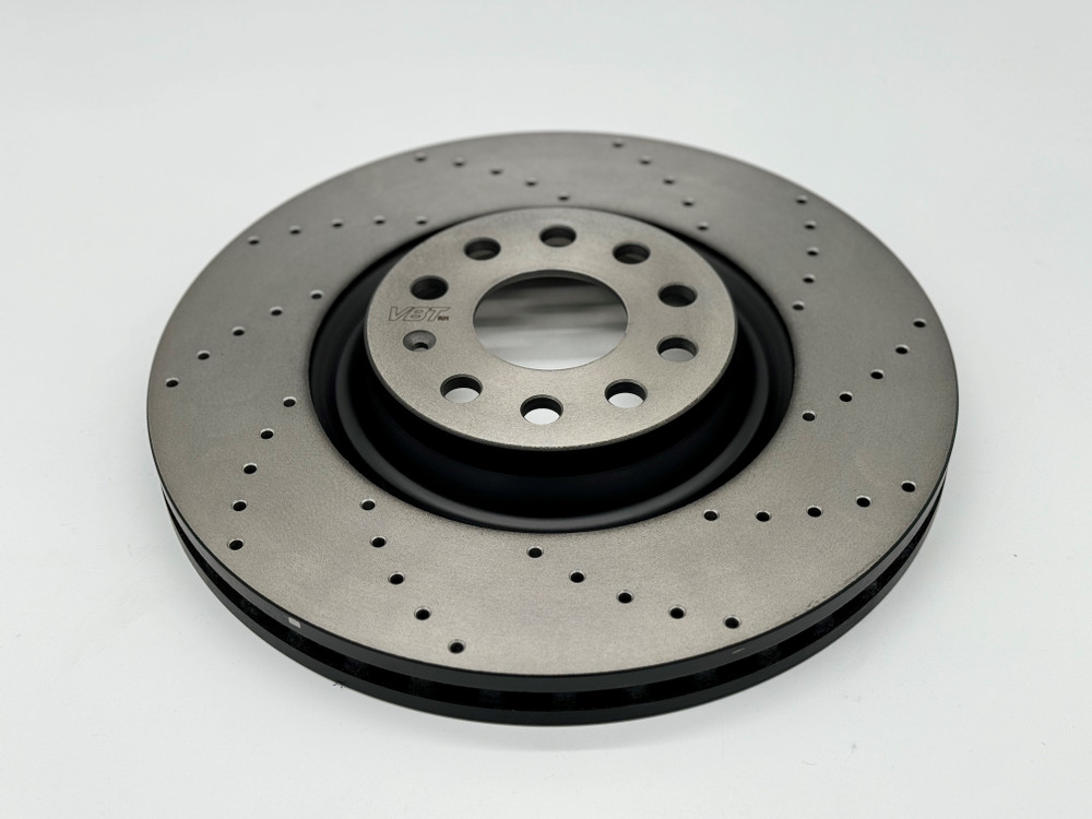 VBT Drilled 340x30mm Front Brake Discs for Polo GTi AW1