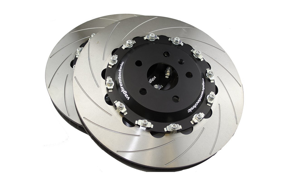 Front 2-Piece 362x32mm Disc & Caliper Carrier Kit - Allows Fitment of 8 Piston RS3/RS4/R8/Gallardo Brembo Calipers (DI0001)