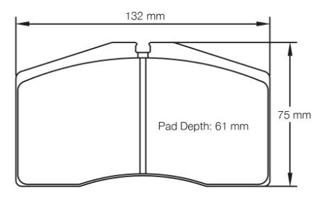 Pagid Racing RSL1 Front Brake Pad Set (E1842RSL1)