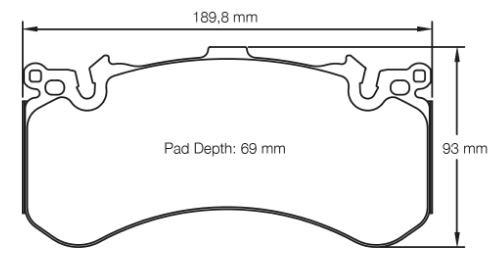 Pagid Racing RSC1 Front Brake Pad Set (E4937RSC1)
