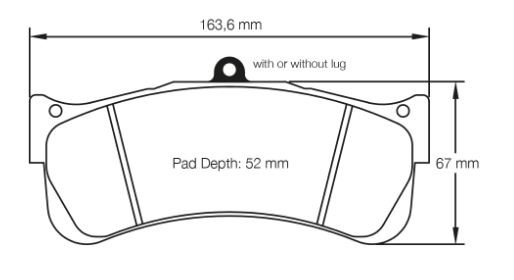 Pagid Racing RST3 Front Brake Pad Set (E8087RST3)