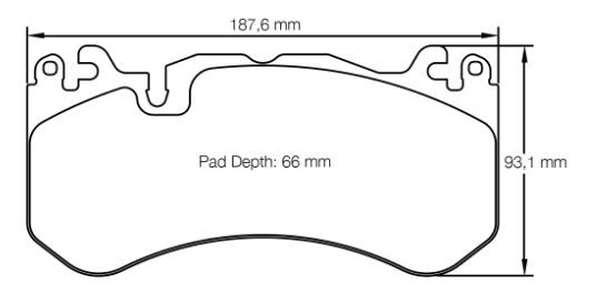 Pagid Racing RSL29 Front Brake Pad Set (E8238RSL29)