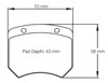 Pagid Racing RSL29 Rear Brake Pad Set (E1363RSL29)
