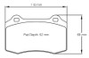 Pagid Racing RSL1 Front Brake Pad Set (E1408RSL1)