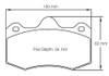 Pagid Racing RSL1 Front Brake Pad Set (E4345RSL1)