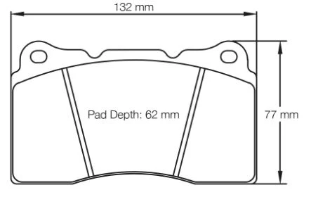 Pagid Racing RSL29 Front Brake Pad Set (E2487RSL29) - Renault Megane RS250/RS265/RS275