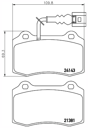 Pagid Road Front Brake Pad Set (T1490)