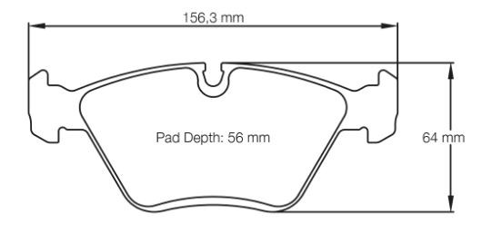 Pagid Racing RST1 Front Brake Pad Set (E1295RST1)