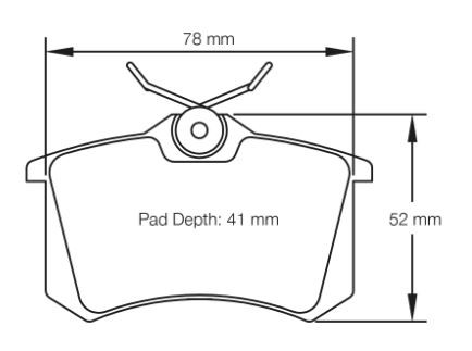 Pagid Racing RSL29 Rear Brake Pad Set (E1158RSL29) - Renault Megane RS250/265/275