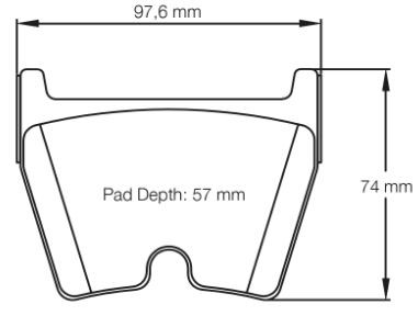 Pagid Racing RSL1 Front Brake Pad Set (E2931RSL1)