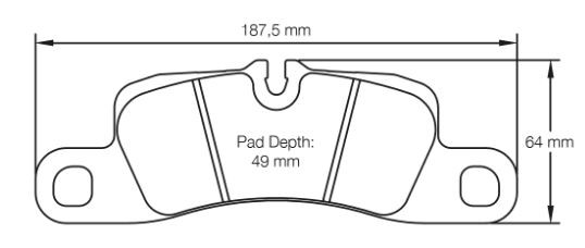 Pagid Racing RSL29 Front Brake Pad Set (E4918RSL29)