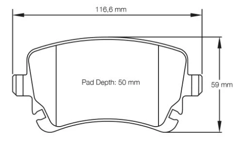 Pagid Racing RSC1 Rear Brake Pad Set (E8039RSC1)