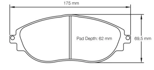 Pagid Racing RSL29 Front Brake Pad Set (E8201RSL29)