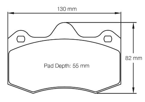 Pagid Racing RSL1 Front Brake Pad Set (E4345RSL1)