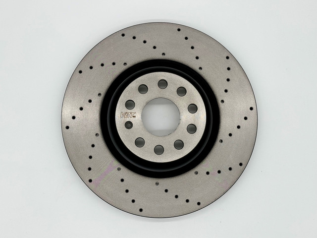 VBT Cross Drilled 277x24mm Front Brake Discs (5330580001D)