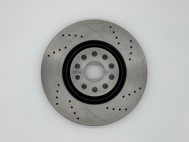 VBT Drilled & Grooved 312x25mm Front Brake Discs (5397144085DG)