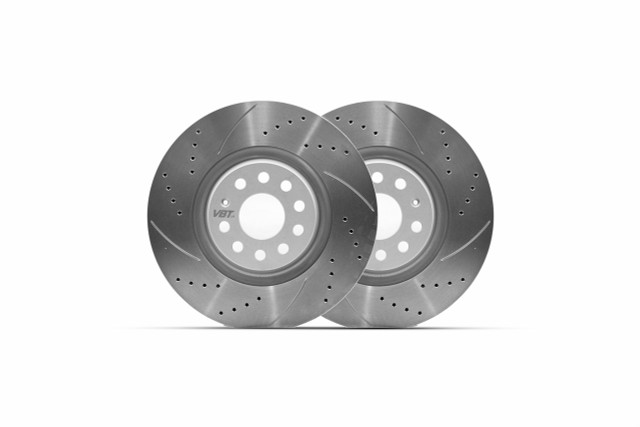 VBT Drilled & Grooved 320x28mm Front Brake Discs VBT Drilled & Grooved 320x28mm Front Brake Discs