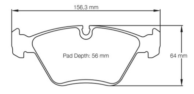 Pagid Racing RS14 Front Brake Pad Set (E1295RS14)