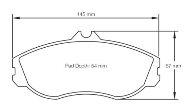 Pagid Racing RSL29 Front Brake Pad Set (E1276RSL29)