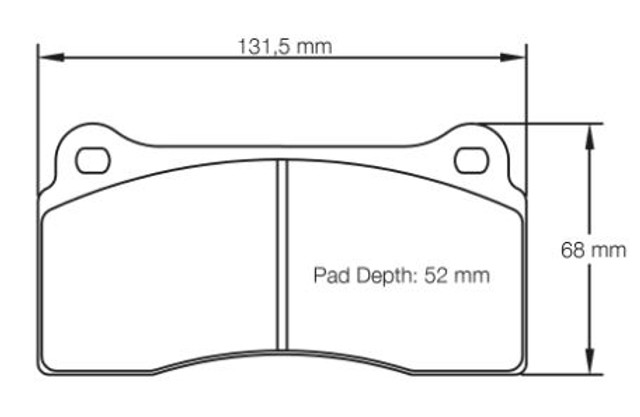 Pagid Racing RSC3 Rear Brake Pad Set (E1287RSC3)