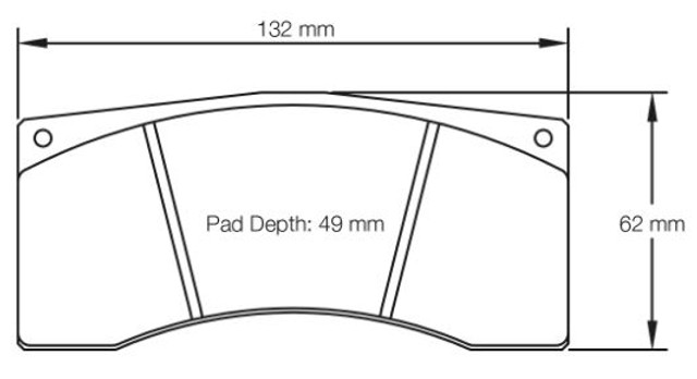 Pagid Racing RSL1 Rear Brake Pad Set (E1674RSL1)