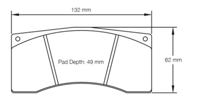 Pagid Racing RSL1 Rear Brake Pad Set (E2704RSL1)