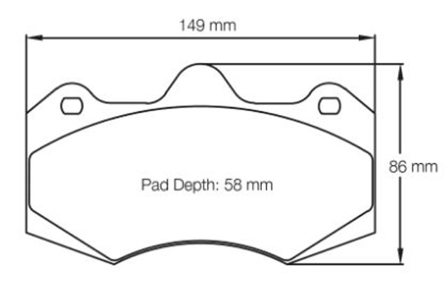 Pagid Racing RST3 Front Brake Pad Set (E4346RST3)