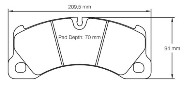 Pagid Racing RSC1 Front Brake Pad Set (E4917RSC1)