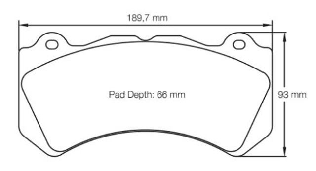 Pagid Racing RSL1 Front Brake Pad Set (E8081RSL1)