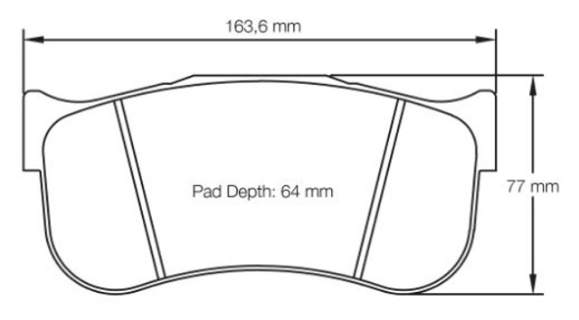 Pagid Racing RSL1 Front Brake Pad Set (E8100RSL1)