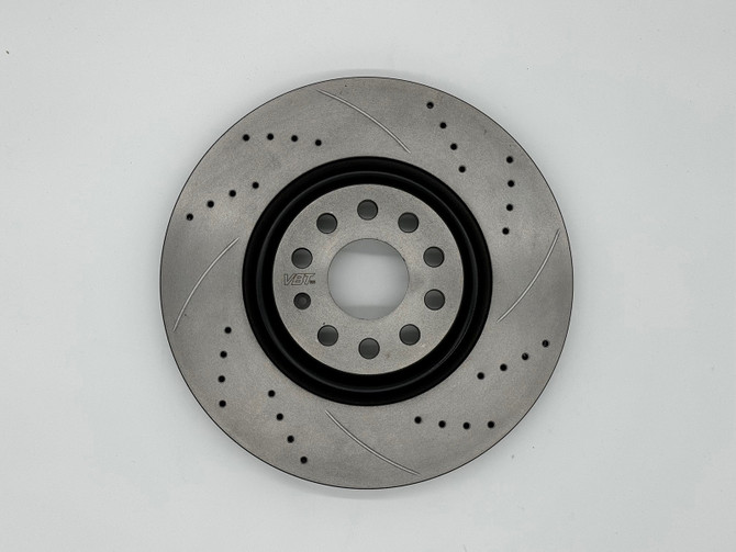 VBT Drilled & Grooved 320x25mm Front Brake Discs (5582159246DG)