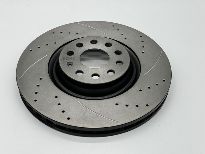 VBT Drilled & Grooved 323x28mm Front Brake Discs (5468979001DG)