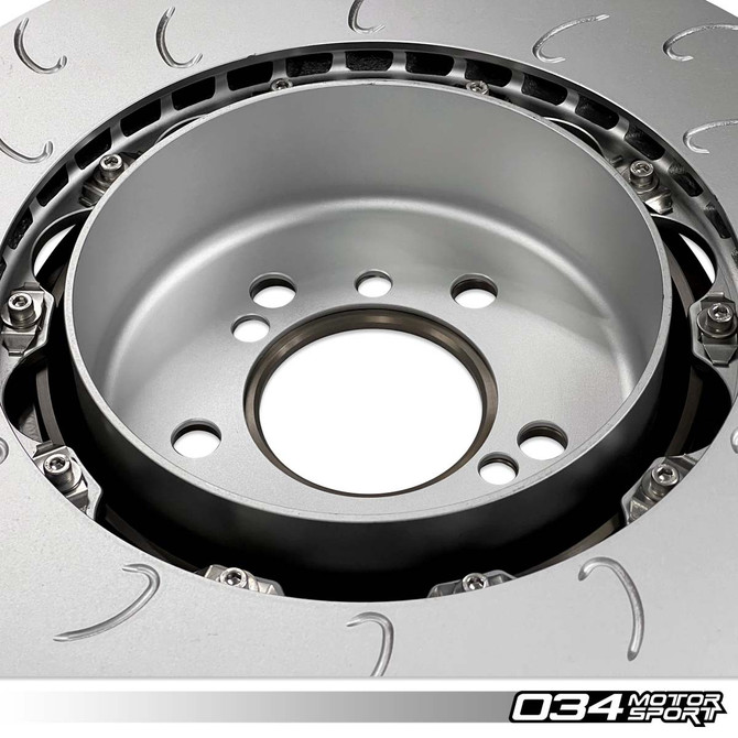 034 Motorsport - 2-piece Floating Rear Brake Rotor Upgrade Kit - BMW M2/M3/M4
