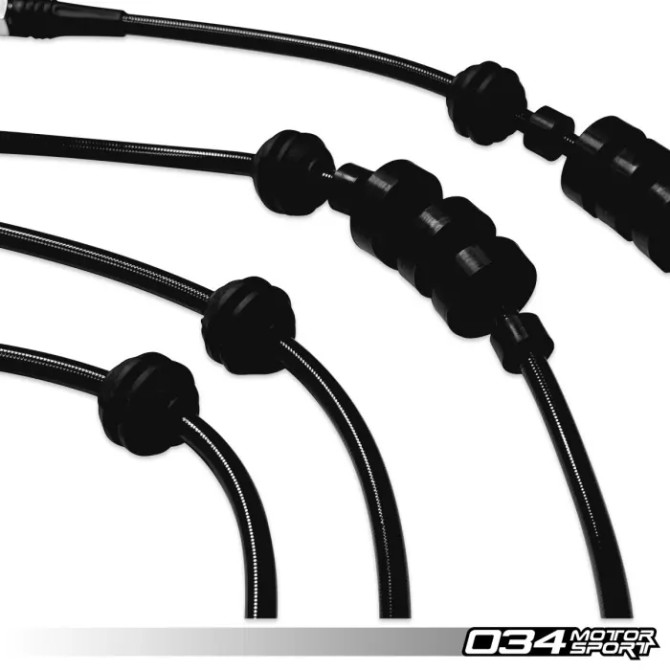 034 Motorsport - Stainless Steel Braided Brake Line Kit, B8/B8.5 Audi Q5/SQ5