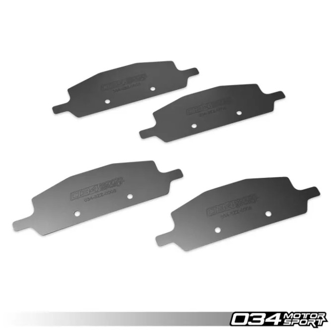 034Motorsport - Titanium Brake Pad Shim Kit for B9/B9.5 Audi S4/S5/SQ5/RS5