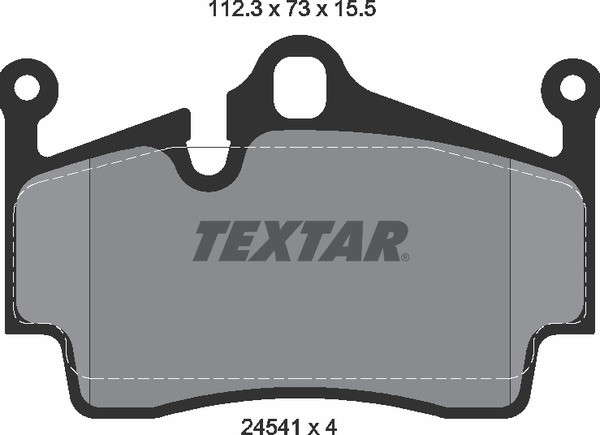 Textar Rear Brake Pad Set -  Porsche 718/997/991/Cayman (TEX-2454101)