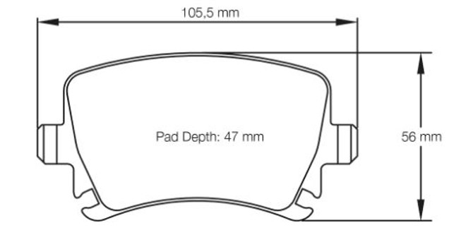 Pagid Racing RSL19 Rear Brake Pad Set (E8046RSL19)