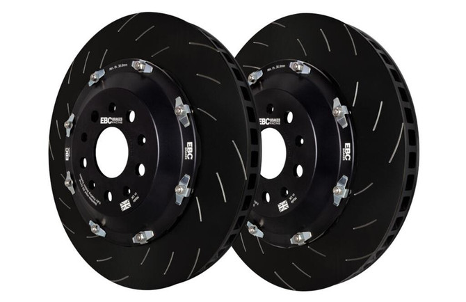 EBC Rear Racing 2 Piece Floating SG Grooved Discs - BMW M3 F80 - 3 Twin Turbo Petrol 425 - 2014-2019 - 370mm