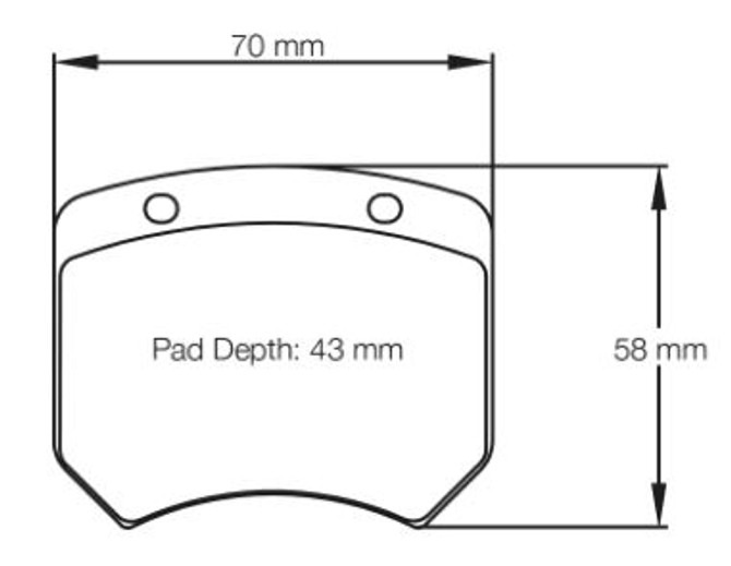 Pagid Racing RSH42 Rear Brake Pad Set (E1363RSH42)