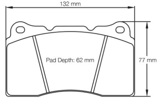 Pagid Racing RST1 Front Brake Pad Set (S2487RST1)