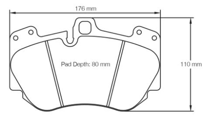 Pagid Racing RSC1 Front Brake Pad Set (E4907RSC1)