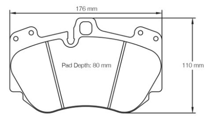 Pagid Racing RSC2 Front Brake Pad Set (E4907RSC2)