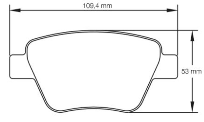 Pagid Racing RS44 Rear Brake Pad Set (E4936RS44)