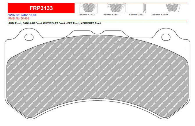 Ferodo Performance Brake Pads - Audi A6 S6 RS6 C7 - CLICK FOR OPTIONS