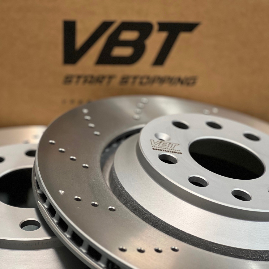 MQB Rear Drilled Brake Discs