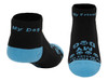 My Friend- My Rescue Love- My Dog Socks For Women and Men (Black & Light Blue)