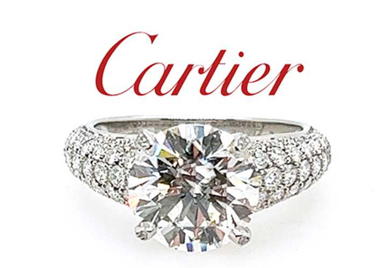 Vintage Cartier Diamond Paved Love Ring at Susannah Lovis Jewellers