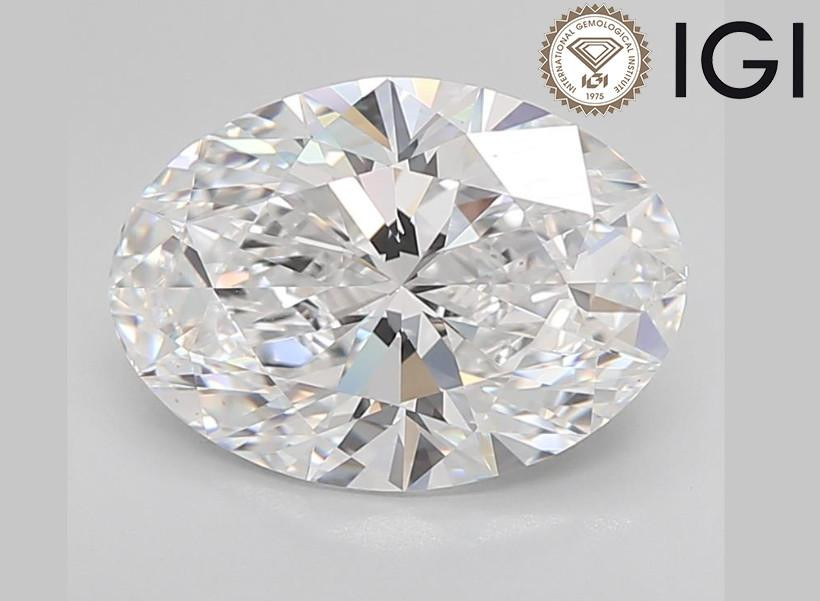 Oval Diamond 5.00 Carat E VS1 IGI Certified - Best Deals