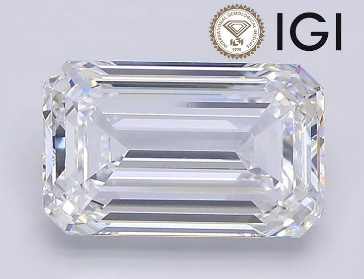 Emerald Cut Diamond Carat Loose E VS1 Lab Created